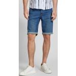 Blaue HUGO BOSS HUGO Jeans-Shorts aus Baumwolle für Herren für den für den Sommer 