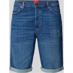 Blaue HUGO BOSS HUGO Jeans-Shorts aus Baumwolle für Herren für den für den Sommer 