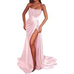 Pinke Elegante Ärmellose Maxi Lange Abendkleider mit Glitzer für Damen Größe S zum Abschlussball 
