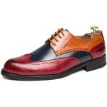 Rote Business Runde Hochzeitsschuhe & Oxford Schuhe mit Schnürsenkel aus Kunstleder leicht für Herren Größe 44 