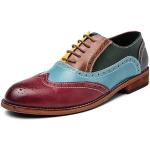 Bunte Business Runde Hochzeitsschuhe & Oxford Schuhe mit Schnürsenkel leicht für Herren Größe 44 