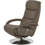 Hukla Leder-Relaxsessel Florian - braun - Materialmix - 73 cm - 109 cm - 91 cm - Polstermöbel > Sessel > Fernsehsessel