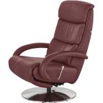 Hukla Leder-Relaxsessel Florian - rot - Materialmix - 73 cm - 109 cm - 91 cm - Polstermöbel > Sessel > Fernsehsessel