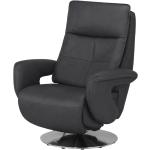 Hukla Relaxsessel mit Aufstehhilfe Edvin XL - schwarz - Materialmix - 92 cm - 115 cm - 88 cm - Polstermöbel > Sessel > Fernsehsessel