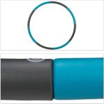 Hula Hoop Reifen in Blau/ Grau - Ø 90cm