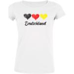 Human Family Deutschland Vegane Nachhaltige Rundhals-Ausschnitt Deutschland T-Shirts aus Baumwolle für Damen Größe XL 