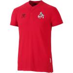 Rote Hummel 1. FC Köln Herrenpoloshirts & Herrenpolohemden mit Köln-Motiv aus Baumwollmischung maschinenwaschbar Größe M 