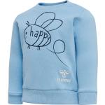 Blaue Hummel Bio Kindersweatshirts mit Bienenmotiv für Babys Größe 56 