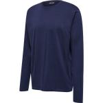 Reduzierte Marineblaue Langärmelige Hummel T-Shirts mit Insekten-Motiv aus Baumwolle für Herren Größe S 