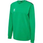 Reduzierte Grüne Langärmelige Hummel Authentic V-Ausschnitt Herrensweatshirts mit Insekten-Motiv Größe 3 XL 