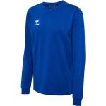 Reduzierte Blaue Langärmelige Hummel Authentic V-Ausschnitt Herrensweatshirts mit Insekten-Motiv Größe XXL 
