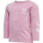 Violette Langärmelige Hummel Bio Printed Shirts für Kinder & Druck-Shirts für Kinder mit Insekten-Motiv für Babys Größe 68 