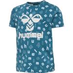 Blaue Kurzärmelige Hummel Printed Shirts für Kinder & Druck-Shirts für Kinder mit Insekten-Motiv aus Jersey für Babys Größe 68 