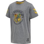 Graue Bestickte Casual Kurzärmelige Hummel Harry Potter Hogwarts Bio Kinder T-Shirts mit Insekten-Motiv Größe 110 