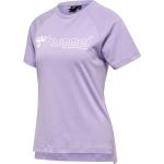 Violette Kurzärmelige Hummel Noni Printed Shirts für Kinder & Druck-Shirts für Kinder mit Insekten-Motiv aus Jersey 