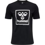 Schwarze Kurzärmelige Hummel Isam Printed Shirts für Kinder & Druck-Shirts für Kinder mit Insekten-Motiv aus Jersey 