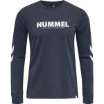 Blaue Langärmelige Hummel Legacy T-Shirts mit Insekten-Motiv aus Baumwolle für Herren Größe S 