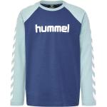Reduzierte Blaue Langärmelige Hummel Rundhals-Ausschnitt Printed Shirts für Kinder & Druck-Shirts für Kinder mit Insekten-Motiv aus Baumwolle für Jungen Größe 134 