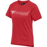 Rote Kurzärmelige Hummel Noni Printed Shirts für Kinder & Druck-Shirts für Kinder mit Insekten-Motiv aus Jersey 