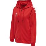 Rote Hummel Sport Zip Hoodies & Sweatjacken mit Insekten-Motiv mit Reißverschluss aus Polyester mit Kapuze für Damen Größe XS 