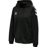 Schwarze Hummel Sport Zip Hoodies & Sweatjacken mit Insekten-Motiv mit Reißverschluss aus Polyester mit Kapuze für Damen Größe XS 