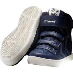 Blaue Hummel Stadil High Top Sneaker & Sneaker Boots mit Insekten-Motiv mit Klettverschluss aus Leder wasserdicht für Kinder Größe 34 