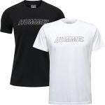 Schwarze Kurzärmelige Hummel T-Shirts mit Insekten-Motiv aus Jersey für Herren Größe L 