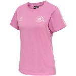 Pinke Hummel T-Shirts mit Insekten-Motiv für Damen Größe L für den für den Sommer 