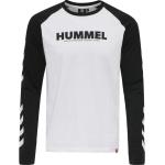 Reduzierte Weiße Langärmelige Hummel Legacy T-Shirts mit Insekten-Motiv aus Baumwolle für Herren Größe XS 