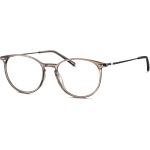 Braune Runde Vollrand Brillen aus Kunststoff für Herren 