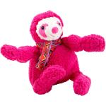 HuggleHounds® Hunde-Plüschspielzeug Faultier Knottie pink, Maße: ca. 36 x 18 x 14 cm