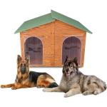 Reduzierte Grüne Indoor-Hundehütten aus Massivholz 