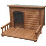 Kerbl Hundehütten mit Terrasse aus Holz 