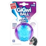 Gigwi Hundespielzeug Ball mit Quietschelement, Medium, blau / lila