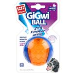 Gigwi Hundespielzeug Ball mit Quietschelement, Medium, blau / orange
