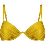 Gelbe Hunkemöller Bikini-Tops aus Polyamid in 75E Handwäsche für Damen 