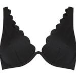 Schwarze Sexy Hunkemöller Bikini-Tops aus Polyester in 65C ungefüttert für Damen 