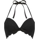 Schwarze Sexy Hunkemöller Push Up Bikinis aus Polyester in 70D mit Bügel für Damen 