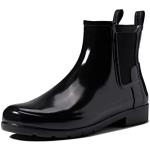 Schwarze Hunter Gloss Chelsea-Boots wasserdicht für Damen Größe 37 