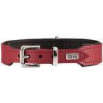 Rote Hunter Lederartikel Basic Hundelederhalsbänder aus Leder 