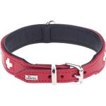 Rote Hunter Lederartikel Swiss Hundehalsbänder aus Leder 