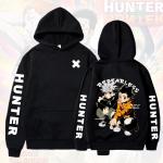 Oversize Langärmelige Hunter x Hunter Herrensweatshirts aus Polyester mit Kapuze Größe 5 XL für den für den Herbst 