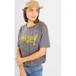 Reduzierte Graue Streetwear Hurley T-Shirts für Damen Größe L 
