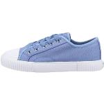 Blaue Hush Puppies Low Sneaker mit Schnürsenkel aus Canvas atmungsaktiv für Damen Größe 35,5 