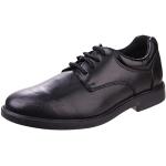 Schwarze Business Hush Puppies Derby Schuhe mit Schnürsenkel für Herren 