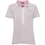 Reduzierte Pinke Kurzärmelige Kurzarm-Poloshirts aus Baumwolle für Damen Größe XXL für den für den Sommer 