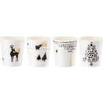 Goldene Hutschenreuther Runde Weihnachts-Teelichthalter aus Porzellan 