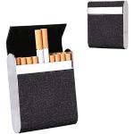 Healife Zigarettenetui, Multifunktionale Zigarettendose für 20 Zigaretten,  Tasche mit Zigarettenbox, Halter für Männer, Frauen, Damen (schwarz) :  : Fashion