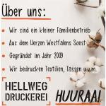 Fuchsiafarbene Motiv Hellweg Druckerei Jutebeutel & Stoffbeutel aus Baumwolle 