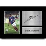 HWC Trading A4 Zinedine Zidane Frankreich Geschenke gedrucktes Autogramm Bild für Fans und Fans – A4
